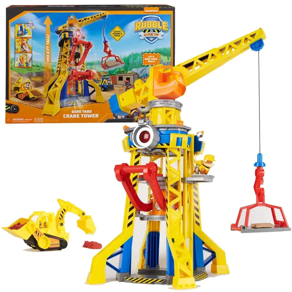 Spin Master Rubble & Crew - Baupfoten Hof Kran-Spielset, Paw Patrol Spielset