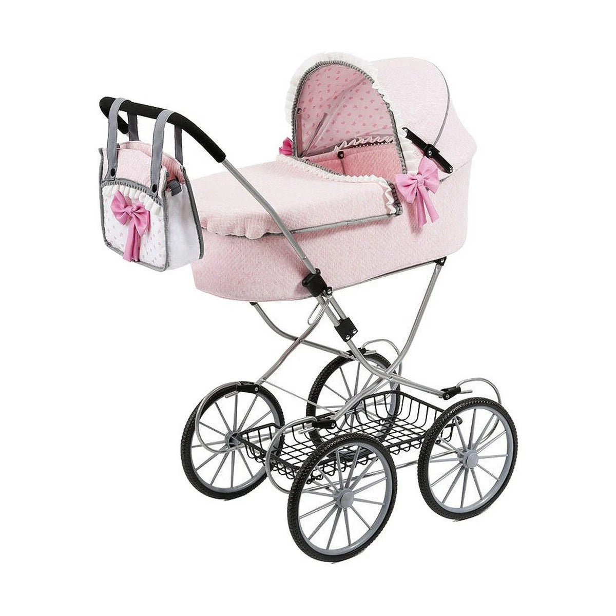Puppenwägelchen Reig Dolls Pram Rosa 64 cm Claudio REIG Pram Dolls Bebe-Paseo, P