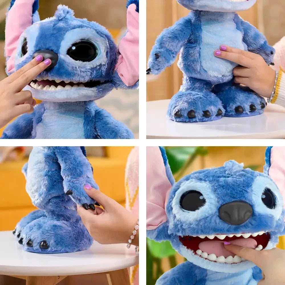 Just Play Disney Ultimate Stitch – Funktionsplüschtier, 100+ Geräusche und Reakt