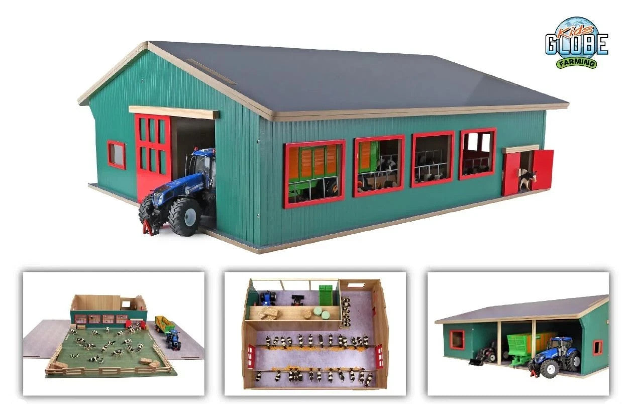 KIDS GLOBE - Bâtiment dimension 75x68x28 cm sans animaux et matériels - Etabl...