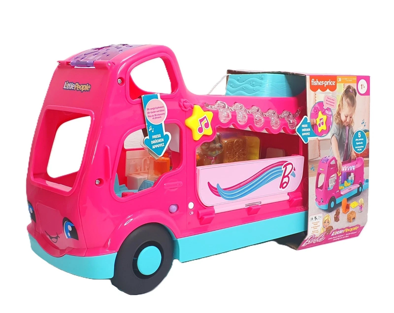 Fisher-Price Little People Barbie Little Dreamcamper Spielset 18+ Monaten NEU