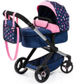 Kombi Puppenwagen Xeo mit Tasche höhenverstellbarer Griff blau mit Fee 17016AA
