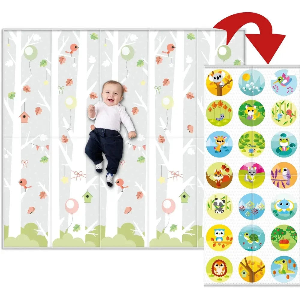 Chicco Krabbelmatte Baby, Extra groß, 200x180 cm, Stärke 1.3 cm Superweich