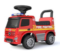 2 in 1 Mercedes Benz Rutschauto und Schiebeauto mit Stauraum, Kinder Feuerwehrau