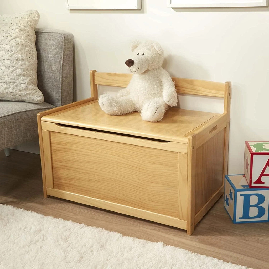 Melissa & Doug Spielzeugkiste aus Holz - honigfarben, blondfarben