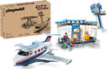 PLAYMOBIL City Action 71153 Flughafen mit Flugzeug und Tower, Mit 2 in 1 Wendeka