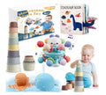 Montessori Toys - 4 in 1 Sensorik & Badespielzeug für Babys 6 Monate - 3 Jahre,