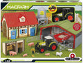 Kinder Spielzeug Farm Set Bauernhof Claas Trecker Traktor Anhänger Tiere Silo