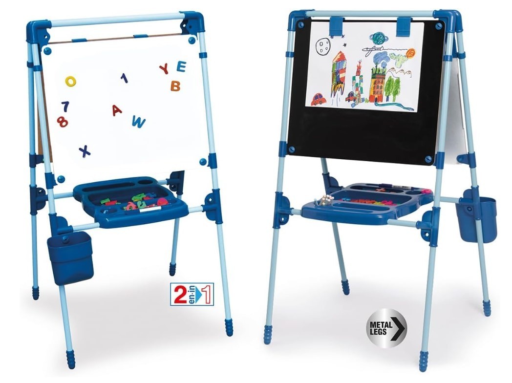 Chicos - Magnettafel für Kinder | 2-in-1-Maltafel für Kinder | Doppelseitige Sta