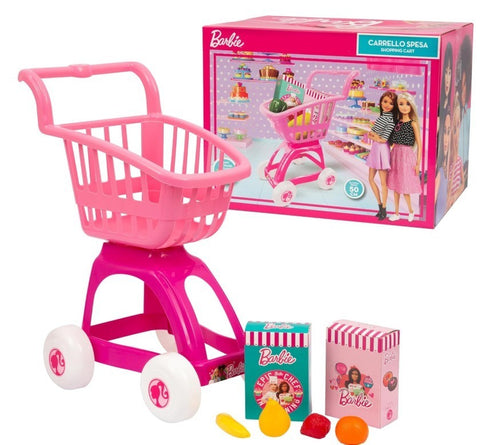 Barbie, Einkaufswagen, 50 cm, mit viel Zubehör, ab 3 Jahren, BAR53