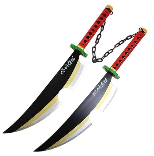 80cm tengen LARP katana  Doppelklinge Cosplay